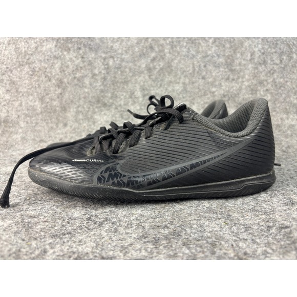 Nike Other - Nike Mercurial Soccer Shoes Kids Size 4Y Black Indoor Court Athletic Sneakers